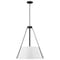 Nuvo Brewster 3-Light Pendant, Black, White Metal Shade 60/7697 - alternate 7